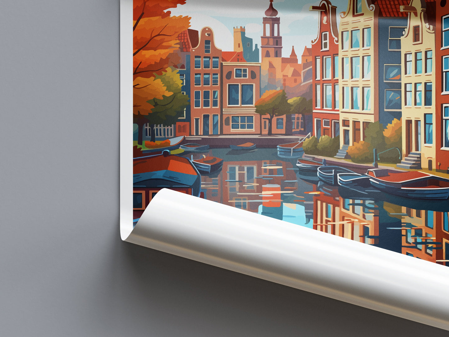 Amsterdam Travel Print Wall Art Amsterdam Wall Hanging Home Décor Amsterdam Gift Art Lovers Netherlands Art Lover Gift Amsterdam Decor