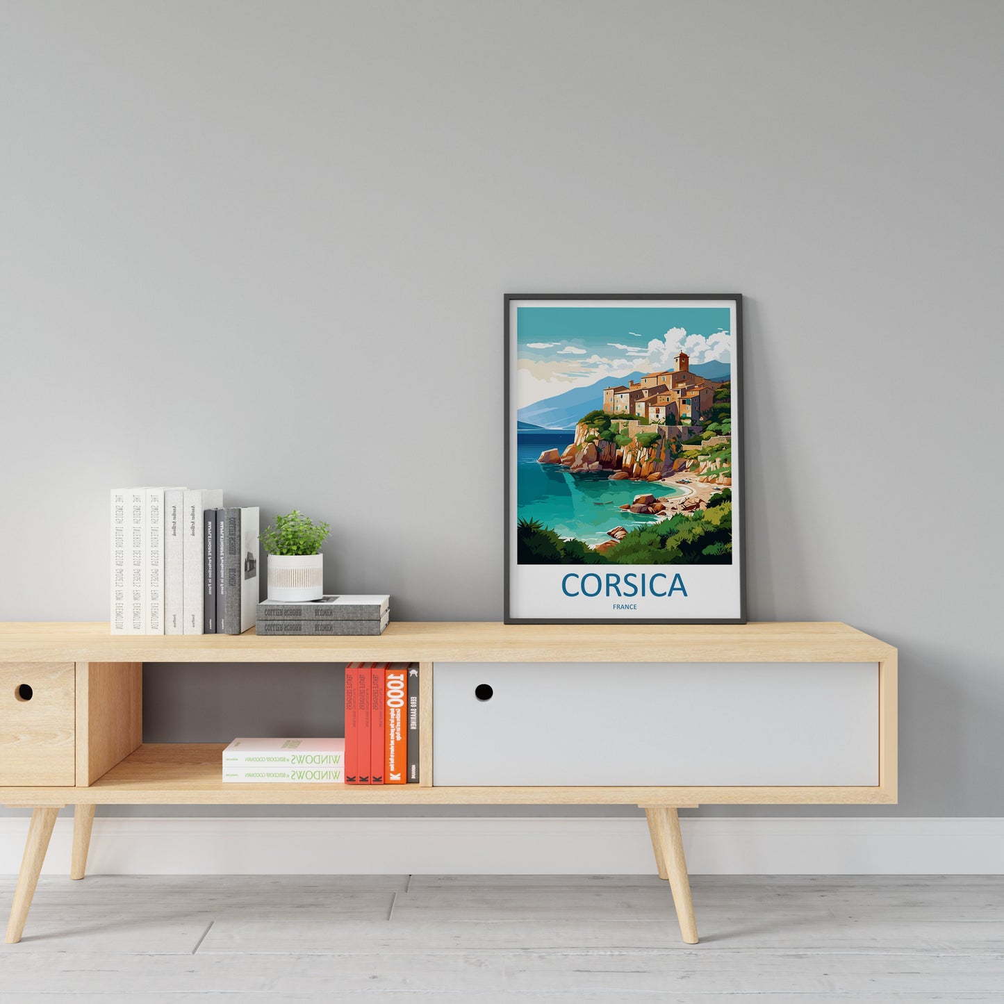 Corsica Travel Print Wall Art Corsica Wall Hanging Home Decor Corsica France Gift Art Lovers Wall Art Print Art Corsica Wall art