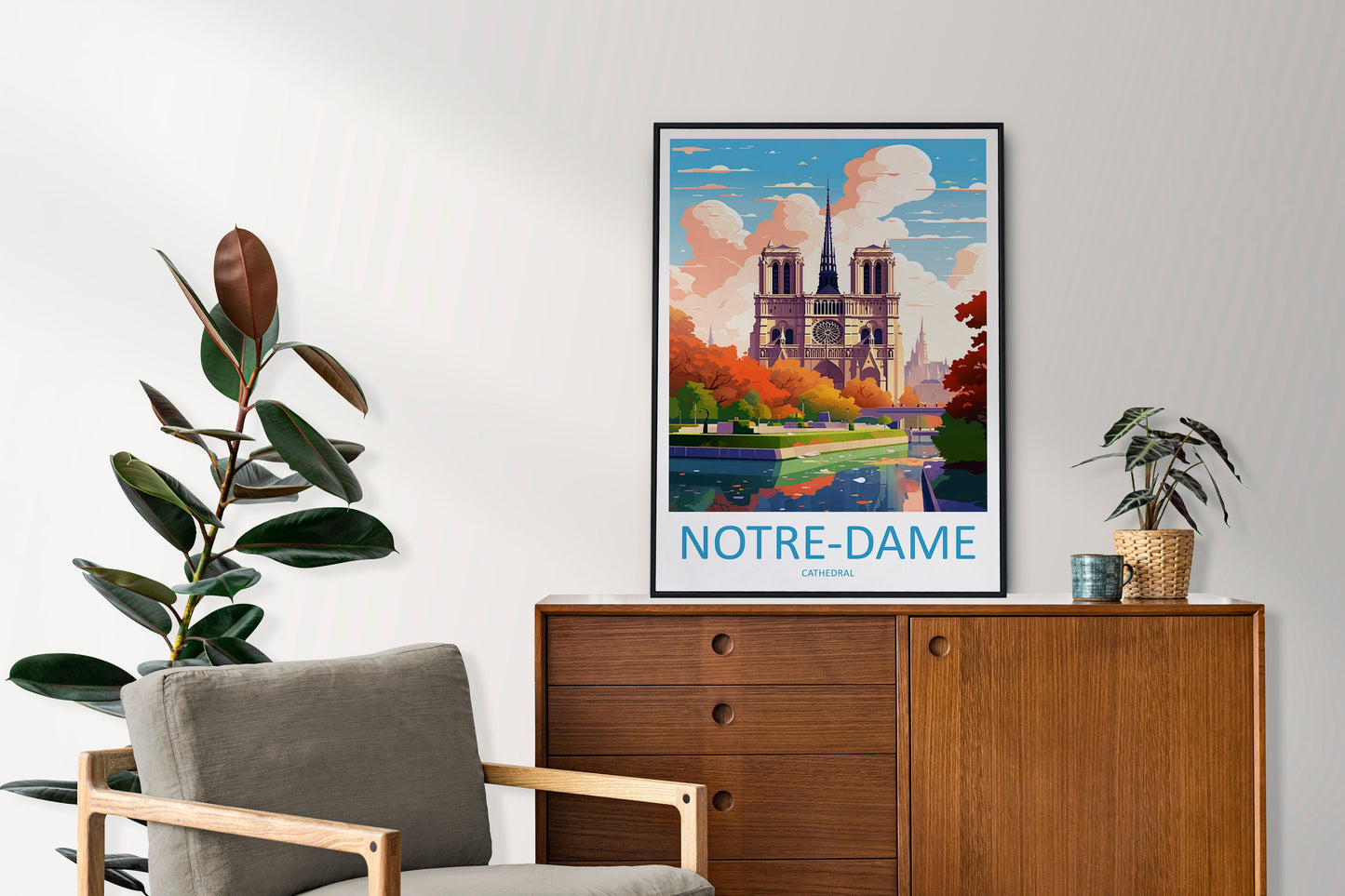 Notre Dame Cathedral Travel Print Wall Art Notre Dame Wall Hanging Home Décor Notre Dame Gift Art Lovers France Art Lover Gift Notre Dame