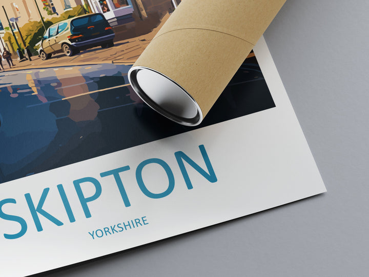 Skipton Travel Print Wall Art Skipton Wall Hanging Home Décor Skipton Gift Art Lovers England Art Lover Gift Print Artwork Yorkshire Art