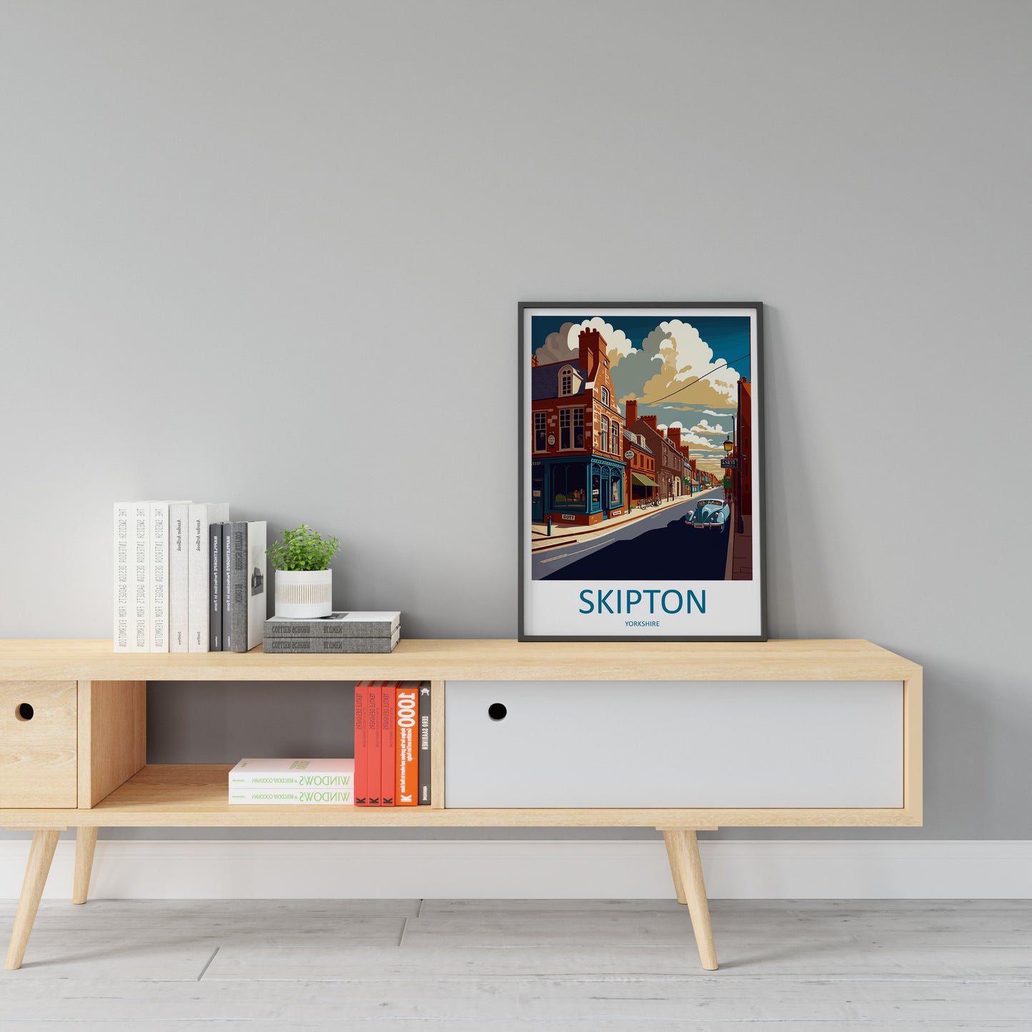 Skipton Travel Print Wall Art Skipton Wall Hanging Home Décor Skipton Gift Art Lovers England Art Lover Gift Print Artwork Yorkshire Art