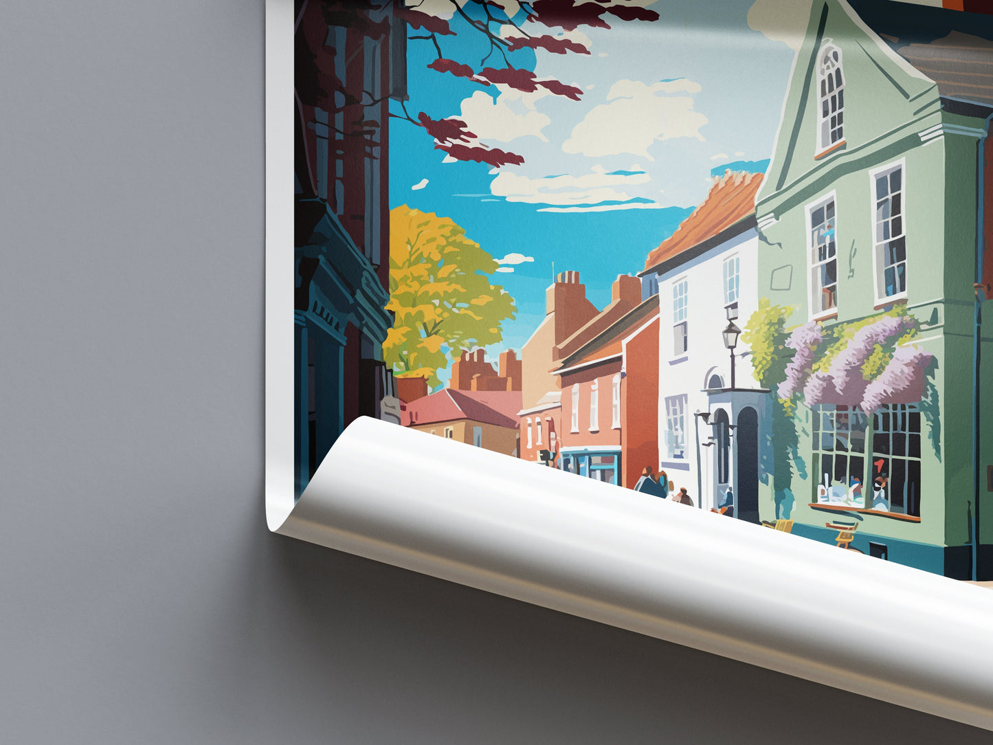 Faversham Travel Print Wall Art Faversham Wall Hanging Home Décor Faversham Gift Art Lovers England Art Lover Gift Print Artwork Kent Art