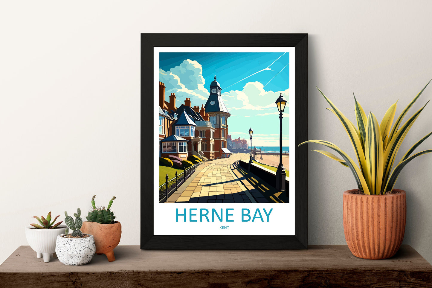 herne Bay Travel Print Wall Art herne Bay Wall Hanging Home Décor herne Bay Gift Art Lovers England Art Lover Gift Print Artwork Kent Art