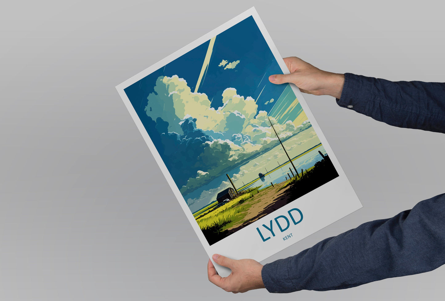 Lydd Travel Print Wall Art Lydd Wall Hanging Home Décor Lydd Gift Art Lovers England Art Lover Gift Print Artwork Kent Art