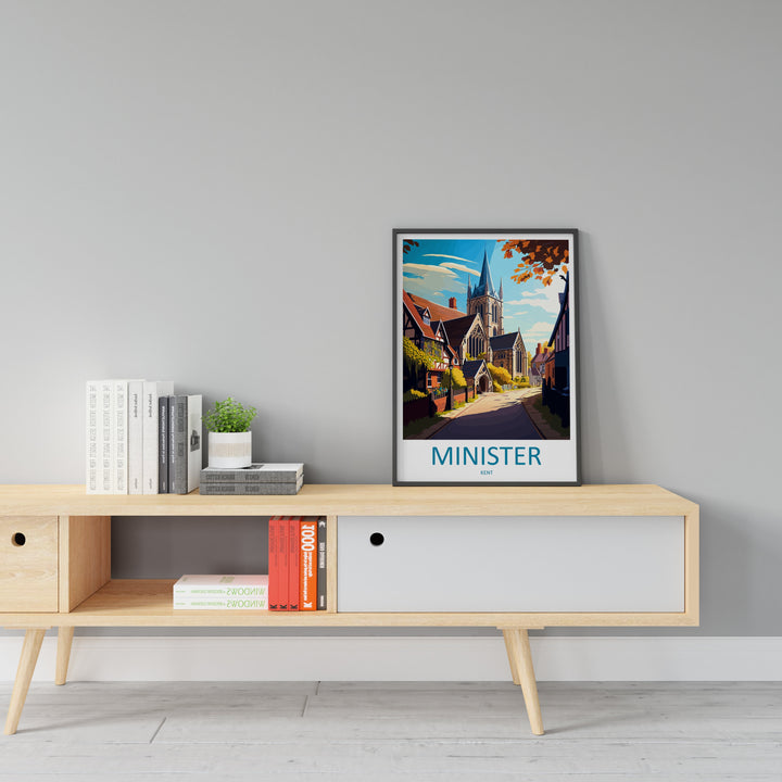 Minister Travel Print Wall Art Minister Wall Hanging Home Décor Minister Gift Art Lovers England Art Lover Gift Print Artwork Kent Art