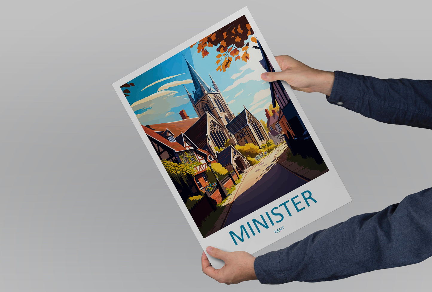 Minister Travel Print Wall Art Minister Wall Hanging Home Décor Minister Gift Art Lovers England Art Lover Gift Print Artwork Kent Art