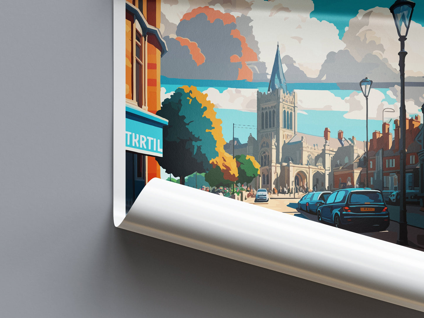 Rochester Travel Print Wall Art Rochester Wall Hanging Home Décor Rochester Gift Art Lovers England Art Lover Gift Print Artwork Kent Art