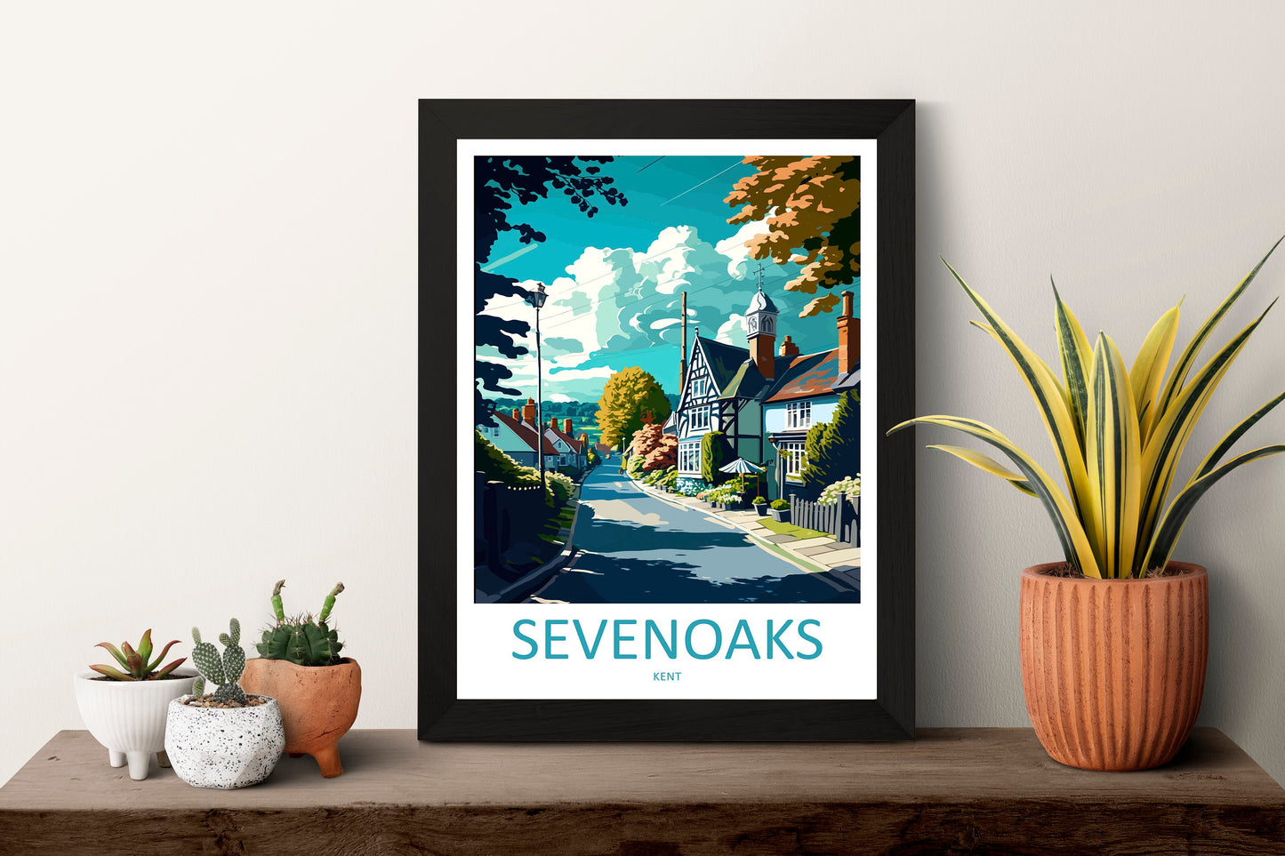Sevenoaks Travel Print Wall Art Sevenoaks Wall Hanging Home Décor Sevenoaks Gift Art Lovers England Art Lover Gift Print Artwork Kent Art