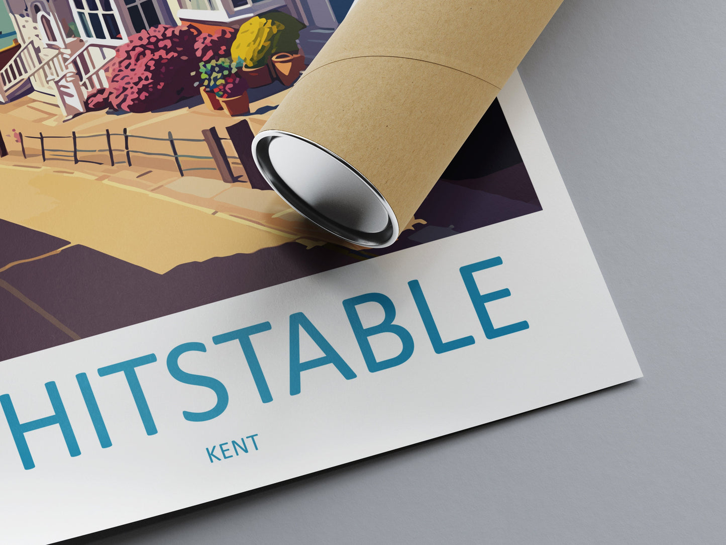 Whitstable Travel Print Wall Art Whitstable Wall Hanging Home Décor Whitstable Gift Art Lovers England Art Lover Gift Print Artwork Kent Art