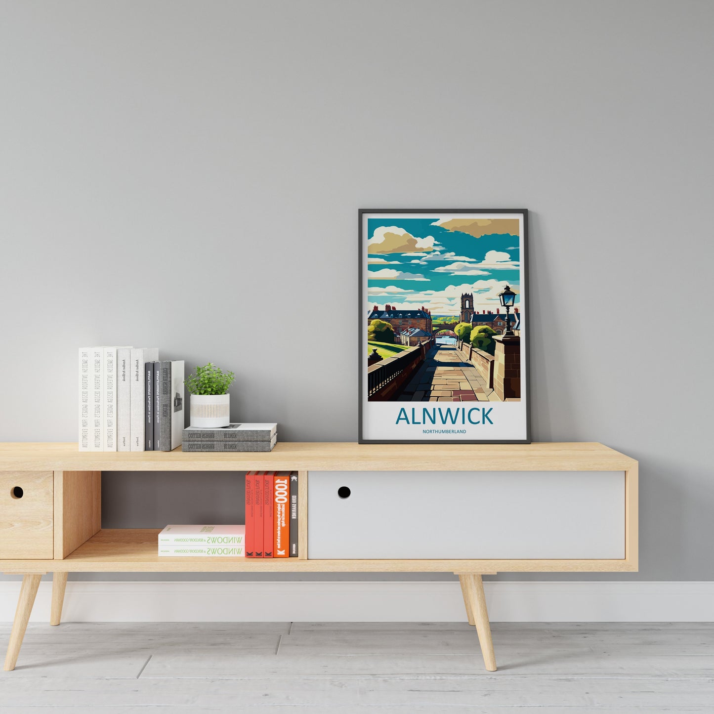 Alnwick Travel Print Wall Art Alnwick Wall Hanging Home Décor Alnwick Gift Art Lovers England Art Lover Gift Print