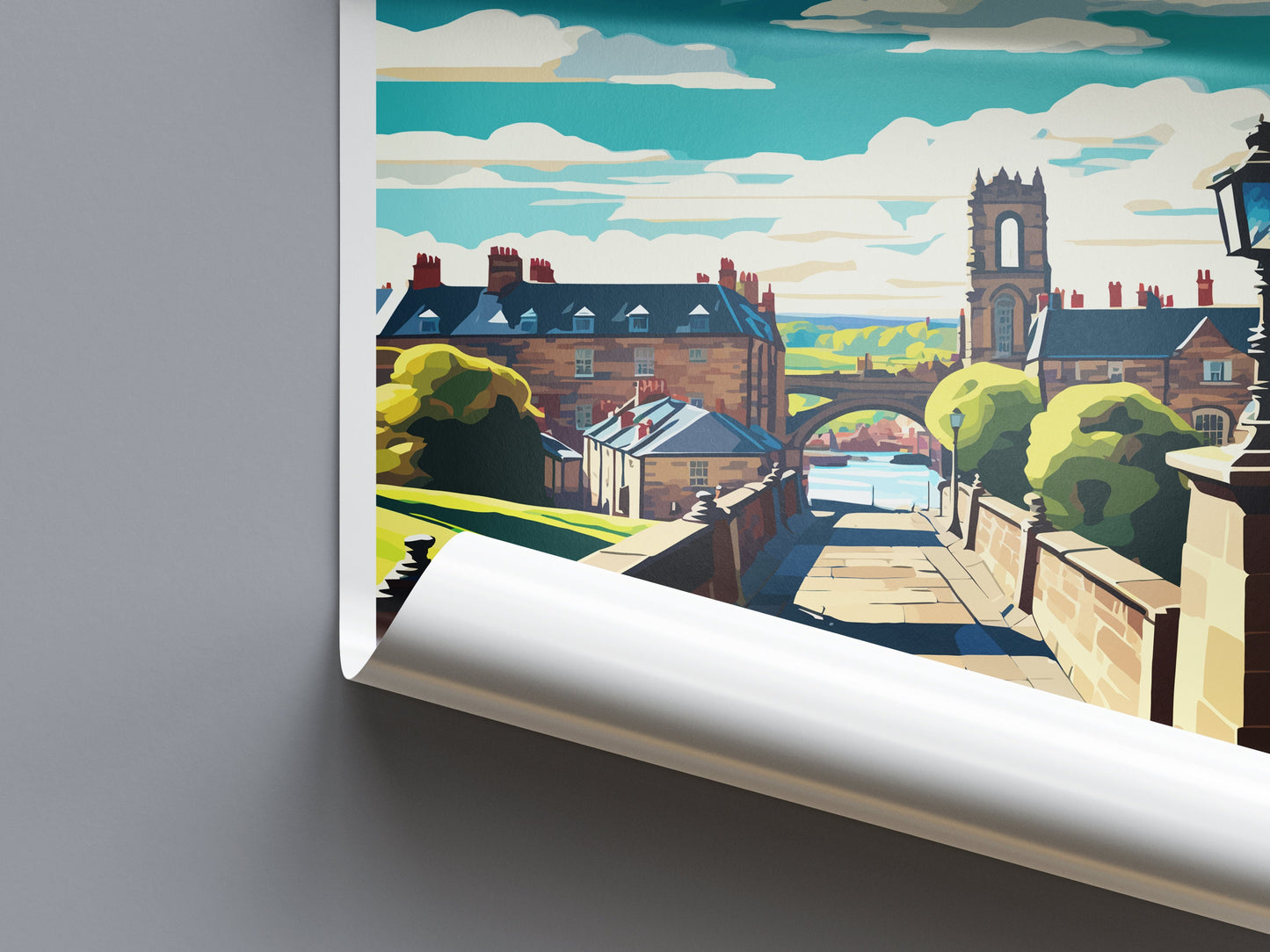 Alnwick Travel Print Wall Art Alnwick Wall Hanging Home Décor Alnwick Gift Art Lovers England Art Lover Gift Print