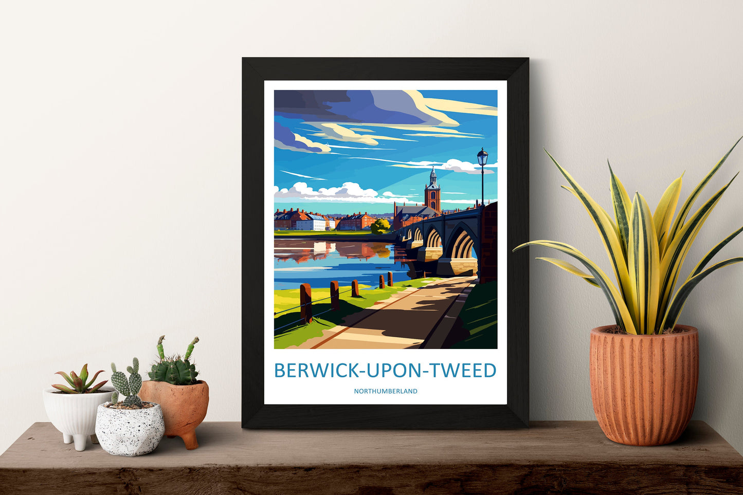 Berwick-Upon-Tweed Travel Print Wall Art Berwick-Upon-Tweed Wall Hanging Home Décor Berwick-Upon-Tweed Gift Art Lovers England Art Lover