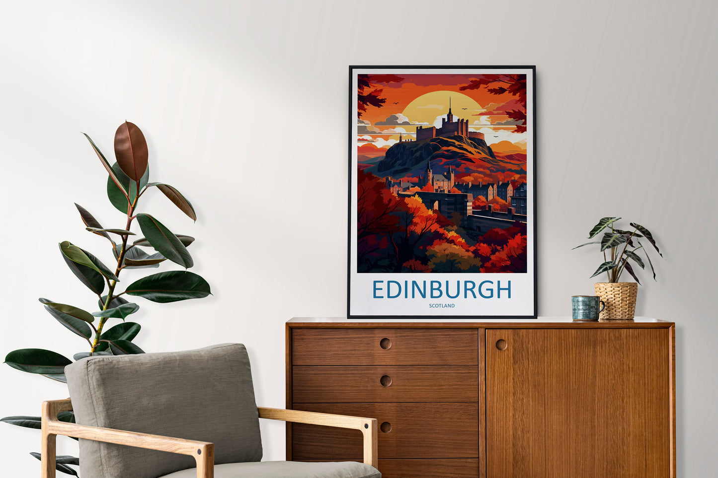 Edinburgh Cityscape Print Edinburgh Home Decor European City Art Print Edinburgh Wall Art Scotland Enthusiast Gift Wall Hanging Edinburgh