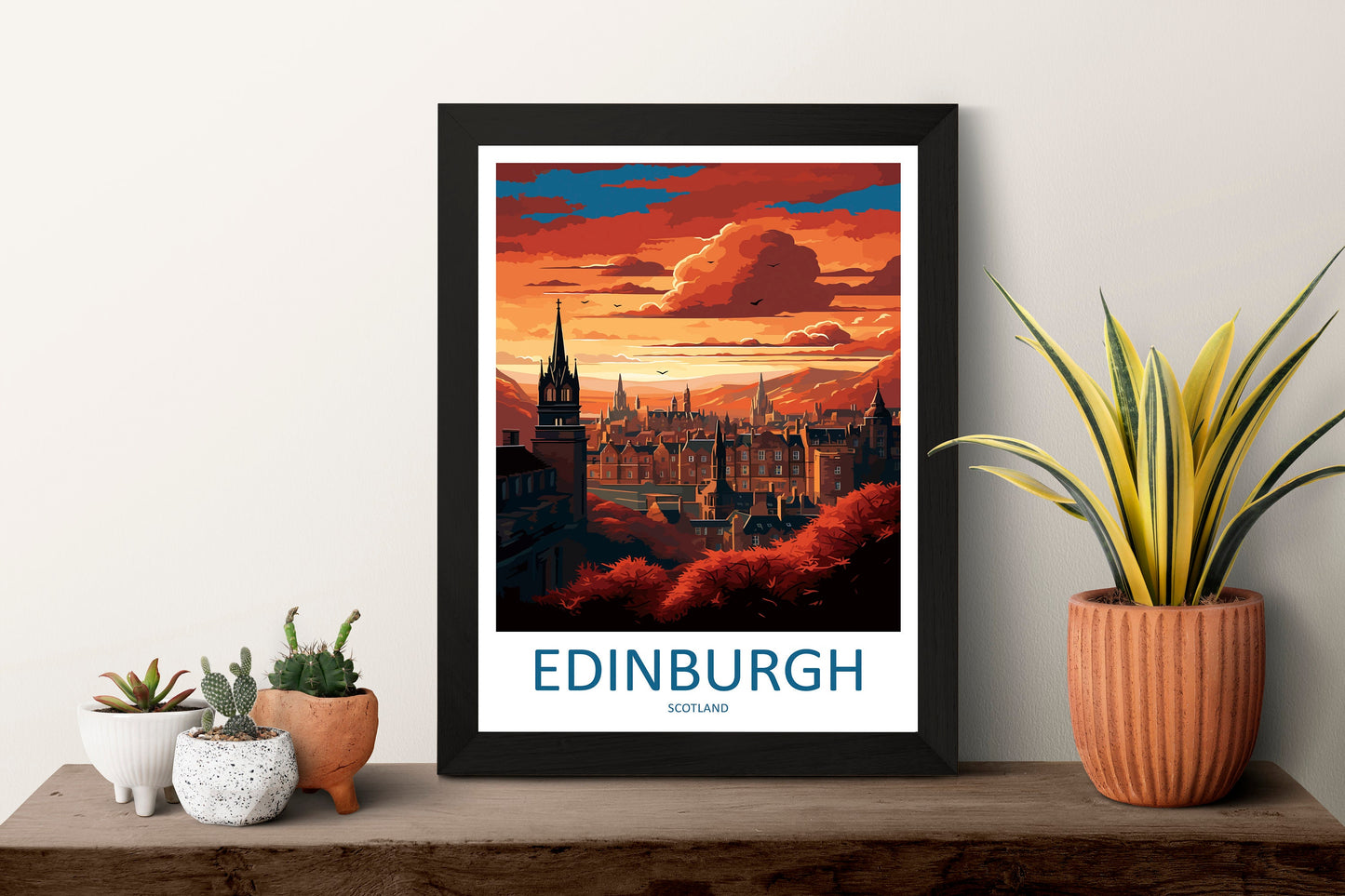 Edinburgh Cityscape Print Edinburgh Home Decor European City Art Print Edinburgh Wall Art Scotland Enthusiast Gift Wall Hanging Edinburgh