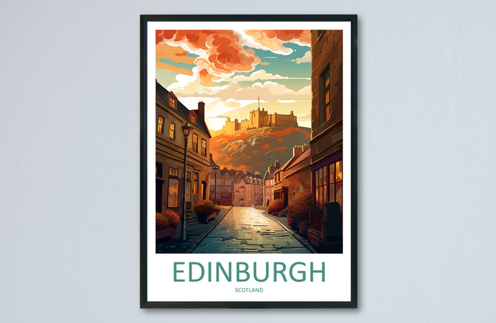 Edinburgh Cityscape Print Edinburgh Home Decor European City Art Print Edinburgh Wall Art Scotland Enthusiast Gift Wall Hanging Edinburgh