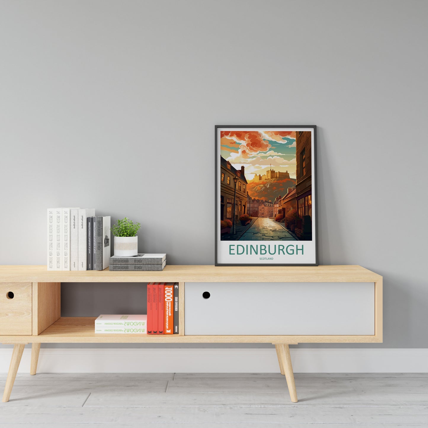 Edinburgh Cityscape Print Edinburgh Home Decor European City Art Print Edinburgh Wall Art Scotland Enthusiast Gift Wall Hanging Edinburgh