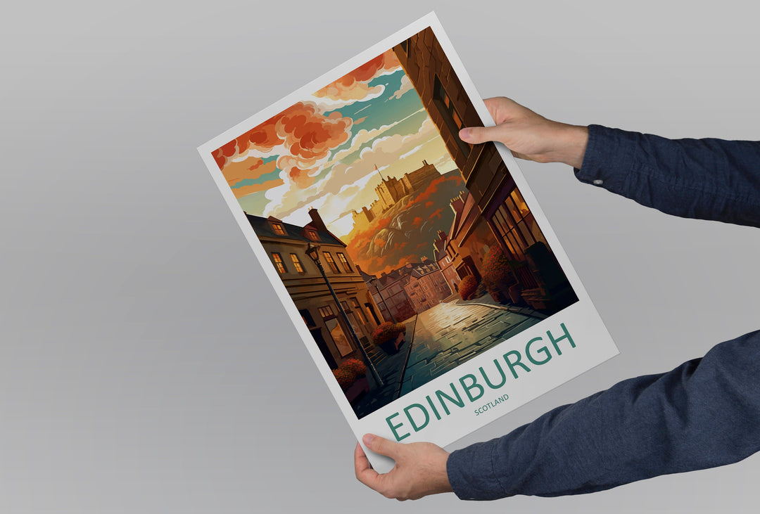 Edinburgh Cityscape Print Edinburgh Home Decor European City Art Print Edinburgh Wall Art Scotland Enthusiast Gift Wall Hanging Edinburgh
