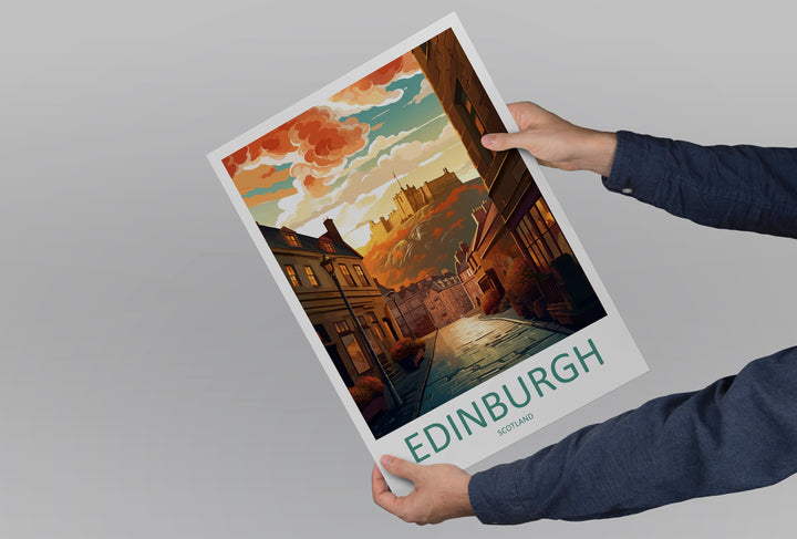 Edinburgh Cityscape Print Edinburgh Home Decor European City Art Print Edinburgh Wall Art Scotland Enthusiast Gift Wall Hanging Edinburgh