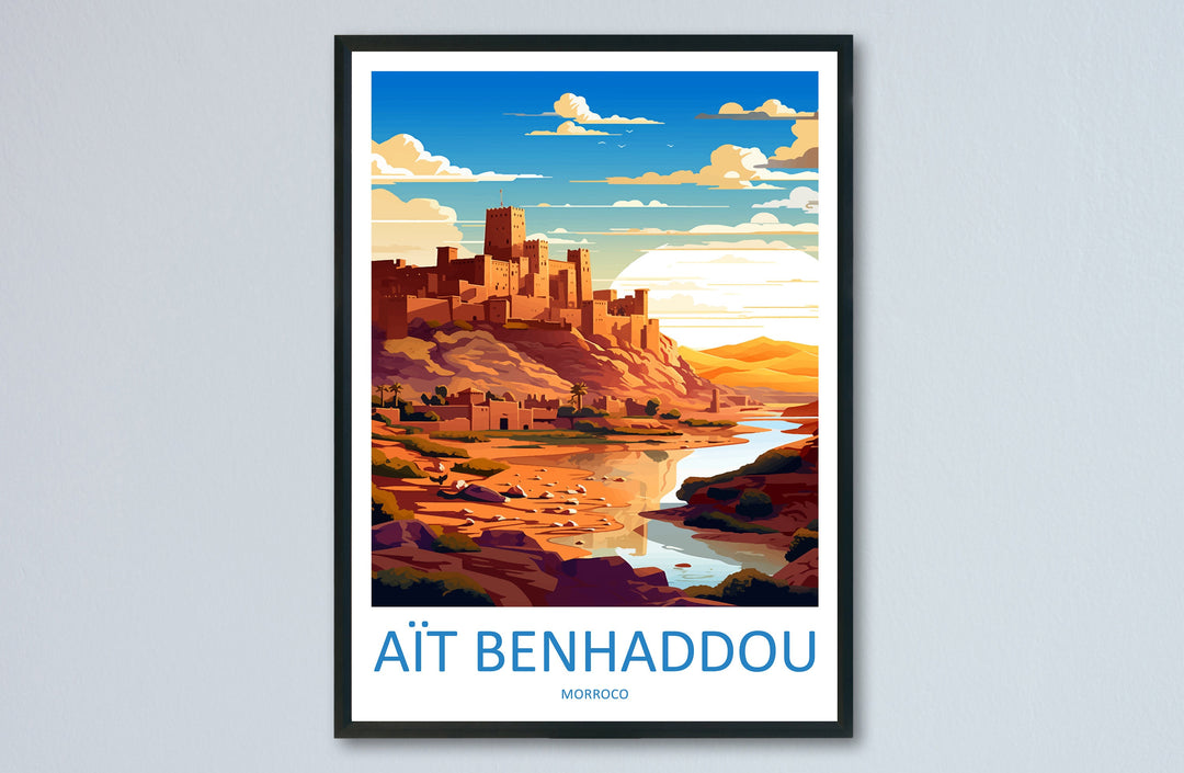 Aït Benhaddou Travel Print Wall Art Aït Benhaddou Wall Hanging Home Décor Aït Benhaddou Gift Art Lovers Morocco Art Lover Gift