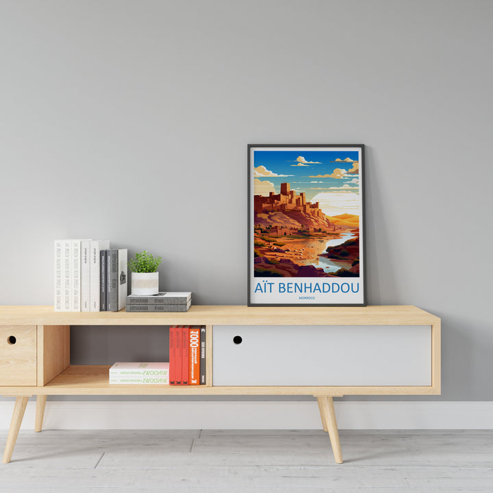 Aït Benhaddou Travel Print Wall Art Aït Benhaddou Wall Hanging Home Décor Aït Benhaddou Gift Art Lovers Morocco Art Lover Gift