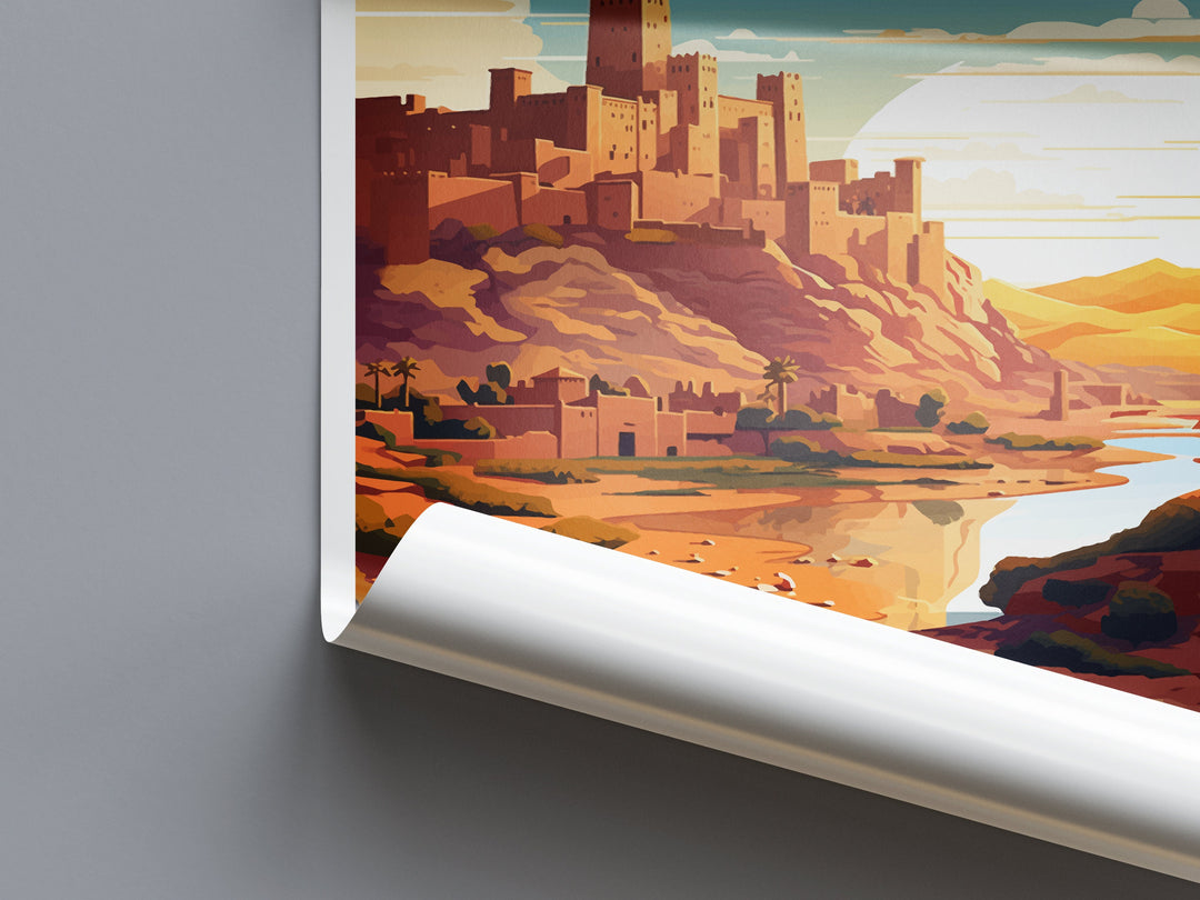 Aït Benhaddou Travel Print Wall Art Aït Benhaddou Wall Hanging Home Décor Aït Benhaddou Gift Art Lovers Morocco Art Lover Gift