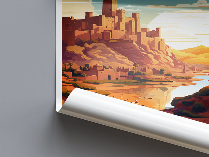 Aït Benhaddou Travel Print Wall Art Aït Benhaddou Wall Hanging Home Décor Aït Benhaddou Gift Art Lovers Morocco Art Lover Gift