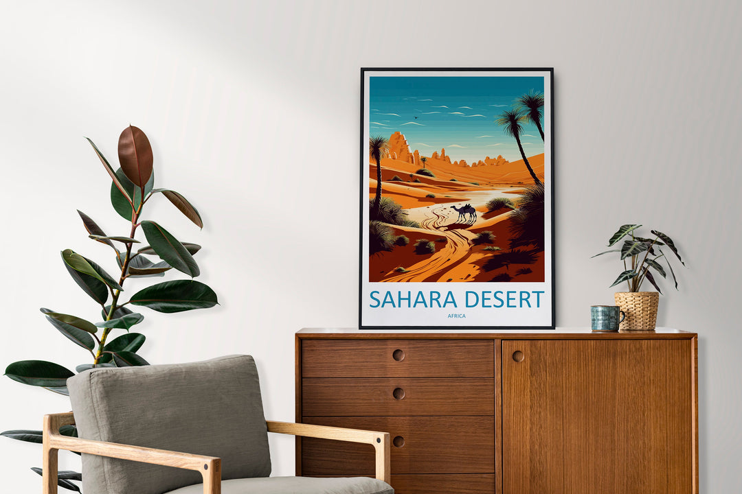 Sahara Desert Travel Print Wall Art Sahara Desert Wall Hanging Home Décor Sahara Desert Gift Art Lovers Africa Art Lover Gift Sahara Desert