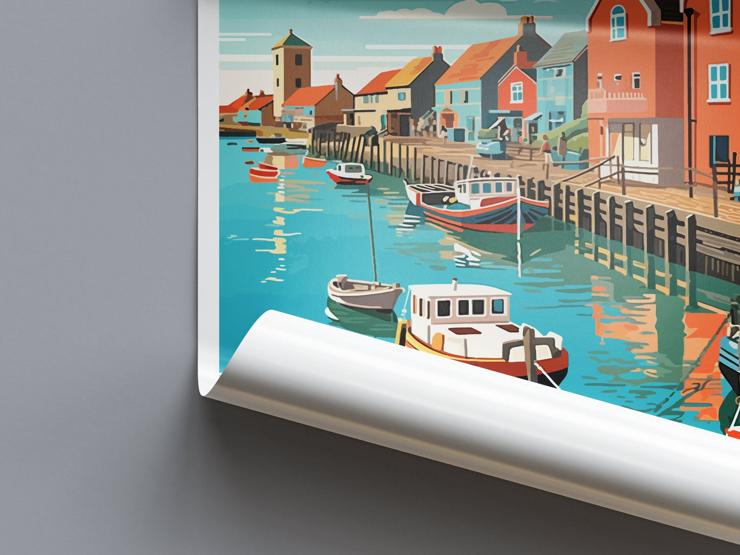 Whitstable Travel Print Wall Art Whitstable Wall Hanging Home Décor Whitstable Gift Art Lovers England Art Lover Gift Print Artwork Kent Art