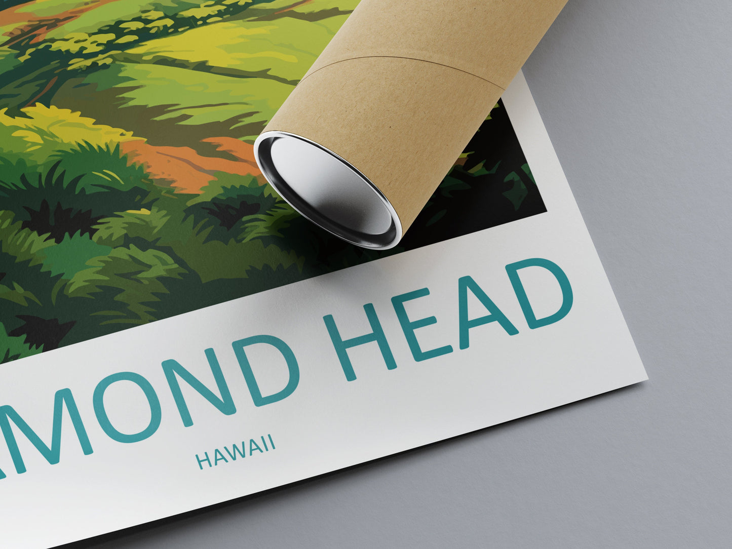 Diamond Head Travel Print Wall Art Diamond Head Wall Hanging Home Décor Diamond Head Gift Art Lovers Hawaii Art Lover Gift Print Artwork