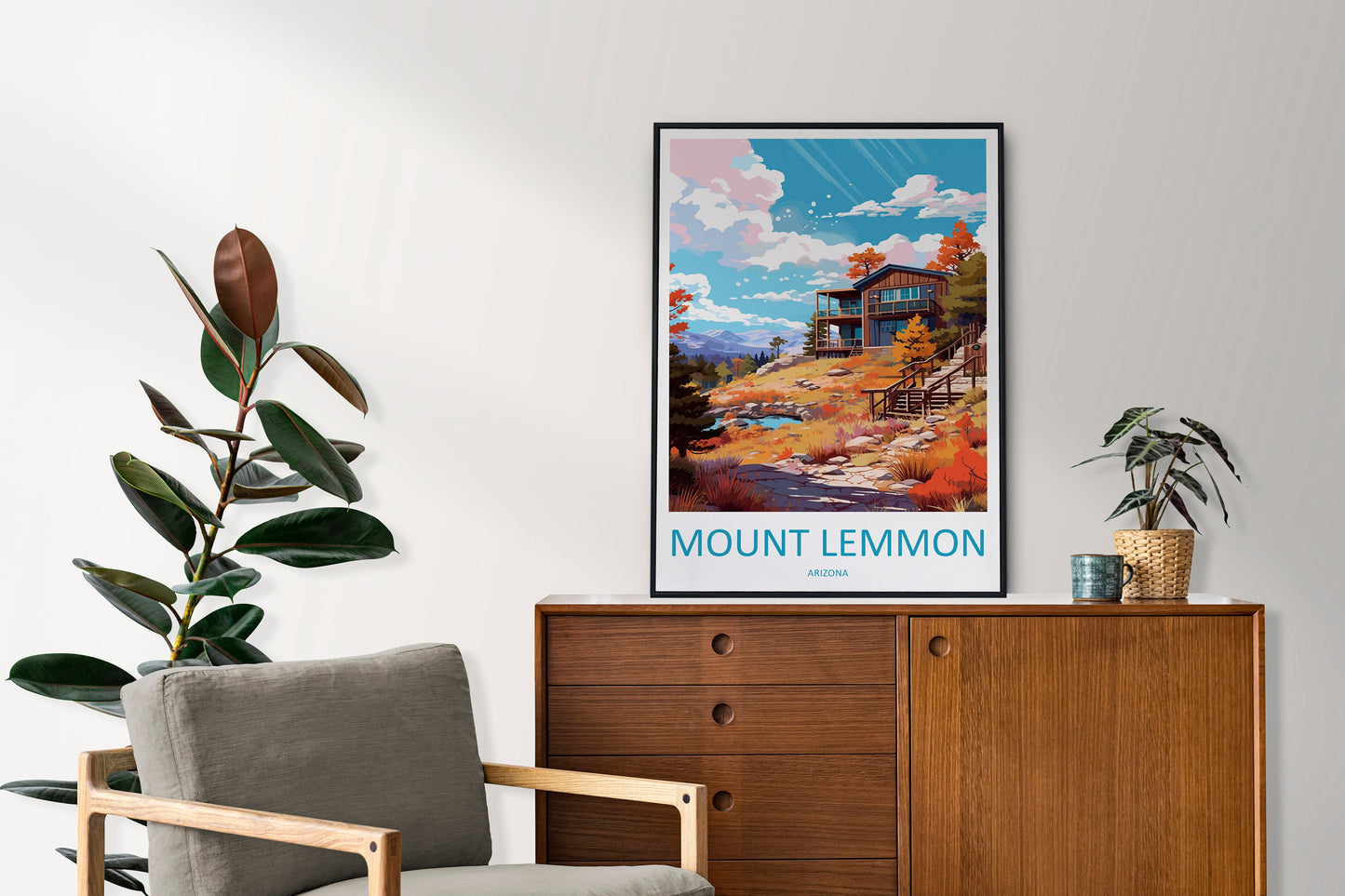 Mount Lemmon Travel Print Wall Art Mount Lemmon Wall Hanging Home Décor Mount Lemmon Gift Art Lovers Arizona Art Lover Gift Arizona Travel