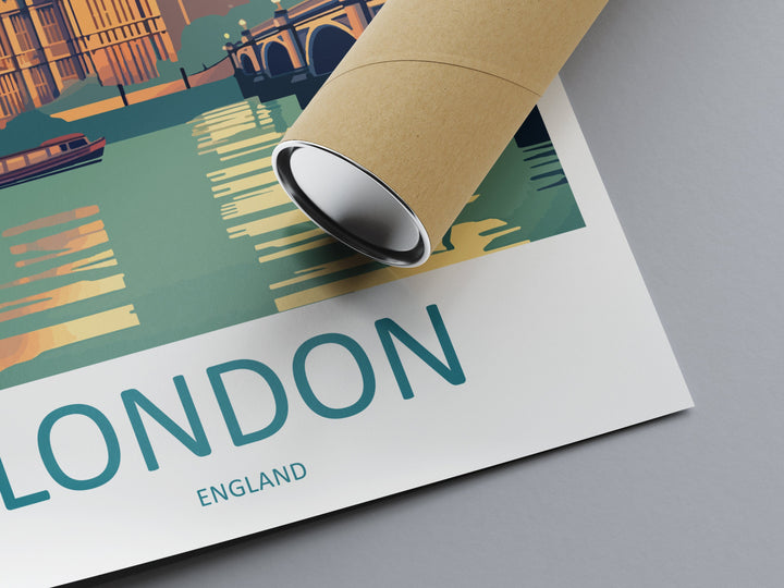 London Travel Print Wall Art London Wall Hanging Home Décor London Gift Art Lovers England Art Lover Gift London Travel Gift