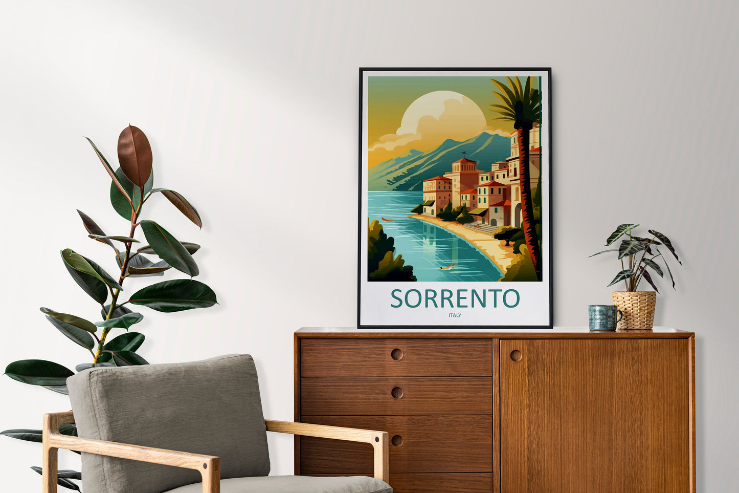 Sorrento Travel Print Wall Art Sorrento Wall Hanging Home Décor Sorrento Gift Art Lovers Italy Art Lover Gift Sorrento Print Sorrento Art