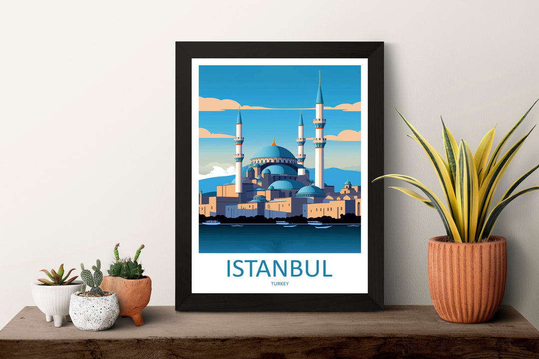 Istanbul Travel Print Wall Art Istanbul Wall Hanging Home Decoration Istanbul Gift Art Lovers Wall Art Print Art Istanbul Wall Print Turkey