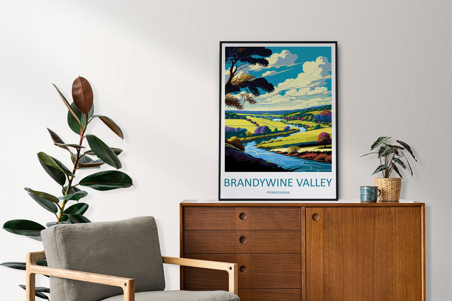 Brandywine Valley Travel Print Wall Art Brandywine Valley Wall Hanging Home Décor Brandywine Valley Gift Art Lovers Pennsylvania Art Lover