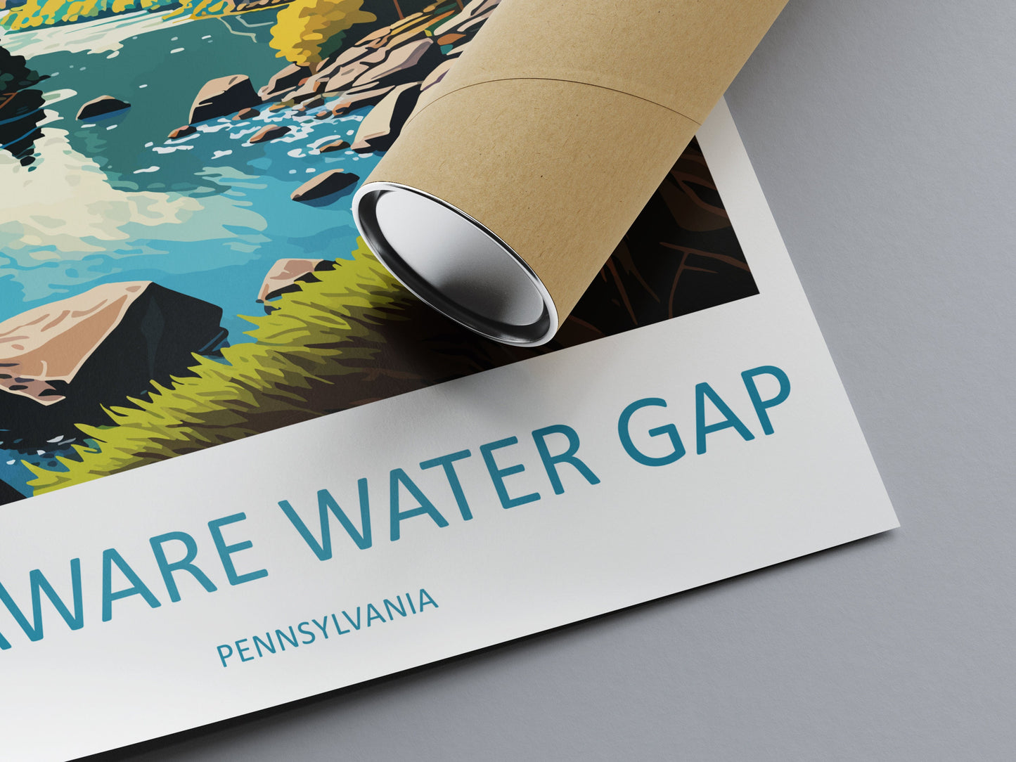 Delaware Water Gap Travel Print Wall Art Delaware Water Gap Wall Hanging Home Décor Delaware Water Gap Gift Art Lovers Pennsylvania Art