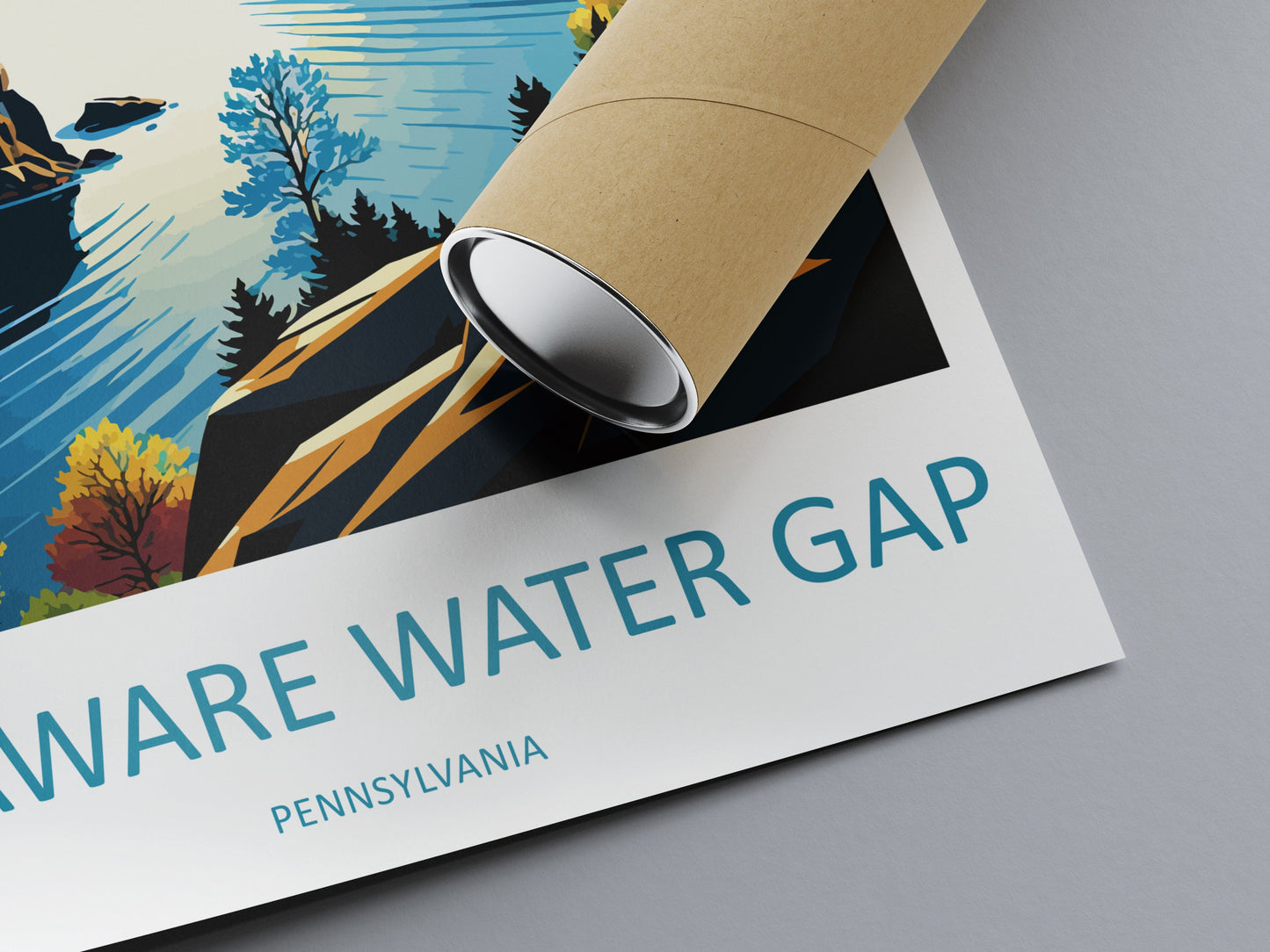 Delaware Water Gap Travel Print Wall Art Delaware Water Gap Wall Hanging Home Décor Delaware Water Gap Gift Art Lovers Pennsylvania Art