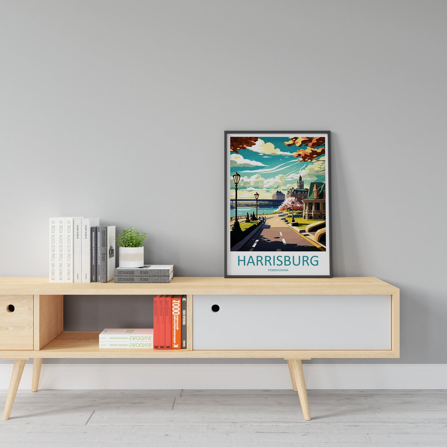 Harrisburg Travel Print Wall Art Harrisburg Wall Hanging Home Décor Harrisburg Gift Art Lovers Pennsylvania Art Lover Travel Art