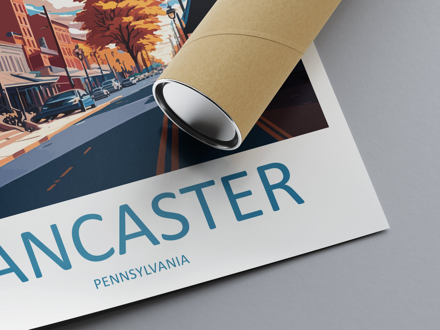 Lancaster County Travel Print Wall Art Lancaster County Wall Hanging Home Décor Lancaster County Gift Art Lovers Pennsylvania Art Lover