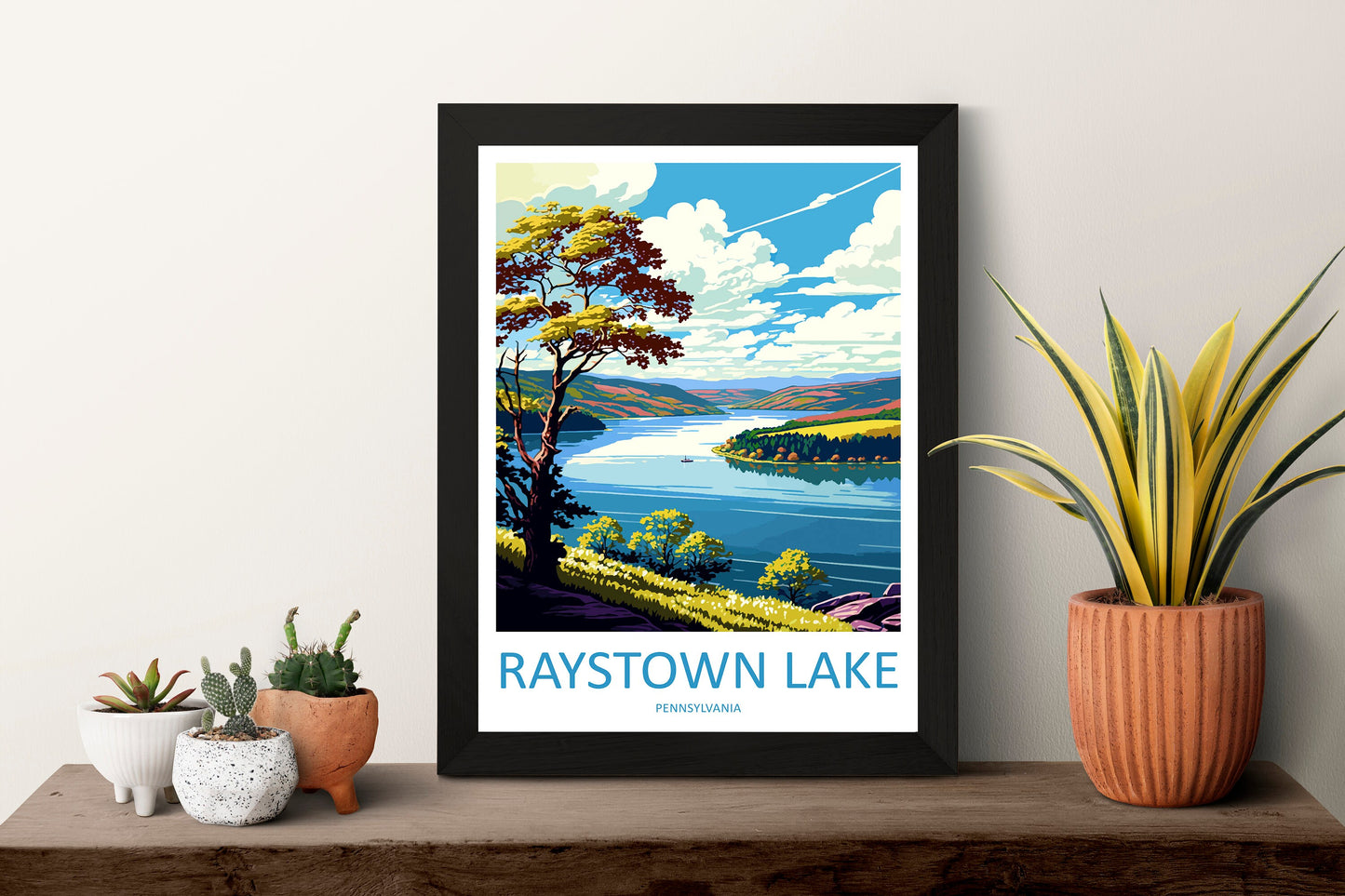 Raystown Lake Travel Print Wall Art Raystown Lake Wall Hanging Home Décor Raystown Lake Gift Art Lovers Pennsylvania Art Lover Travel Poster