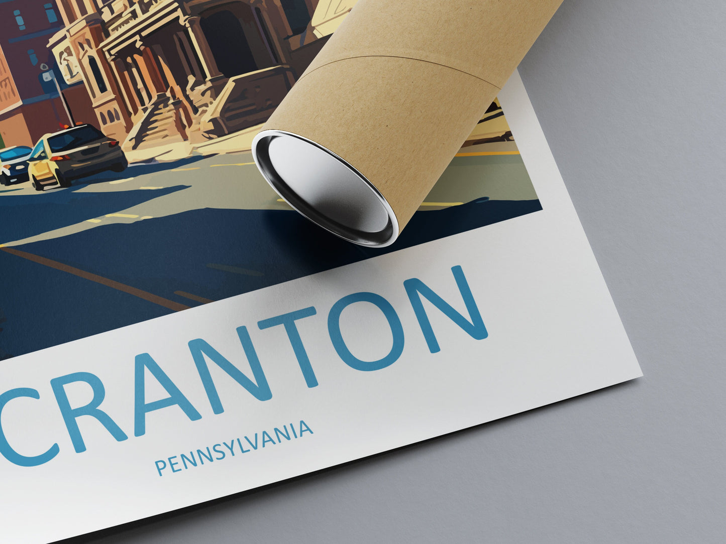 Scranton Travel Print Wall Art Scranton Wall Hanging Home Décor Scranton Gift Art Lovers Pennsylvania Travel Poster Art