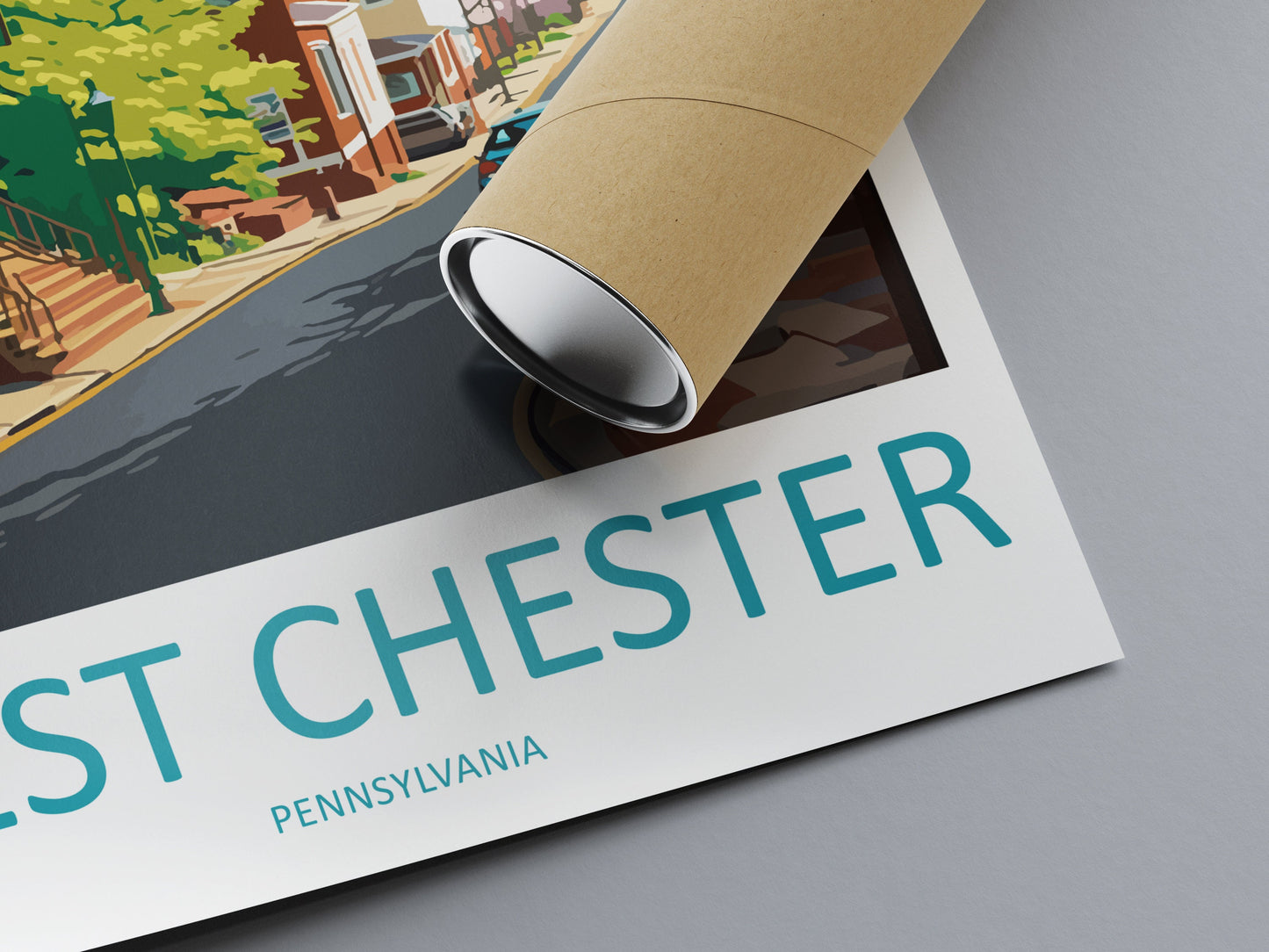 West Chester Travel Print Wall Art West Chester Wall Hanging Home Décor West Chester Gift Art Lovers Pennsylvania Travel Poster Art