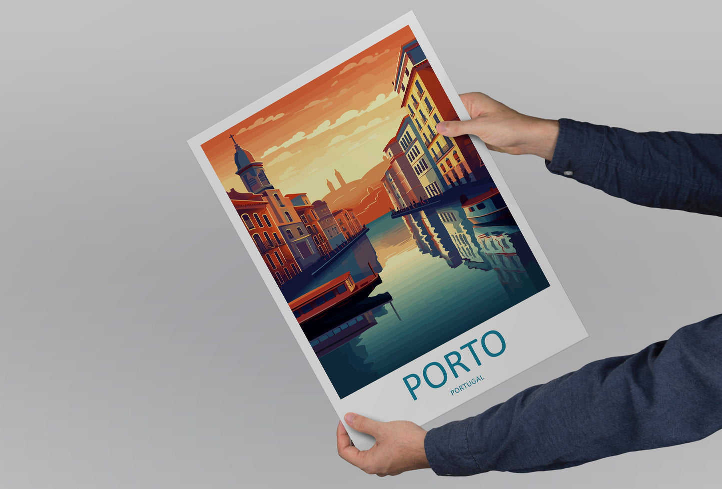 Porto Travel Print Wall Art Porto Wall Hanging Home Décor Porto Gift Art Lovers Portugal Art Lover Gift Porto Wall Décor Porto Travel Art