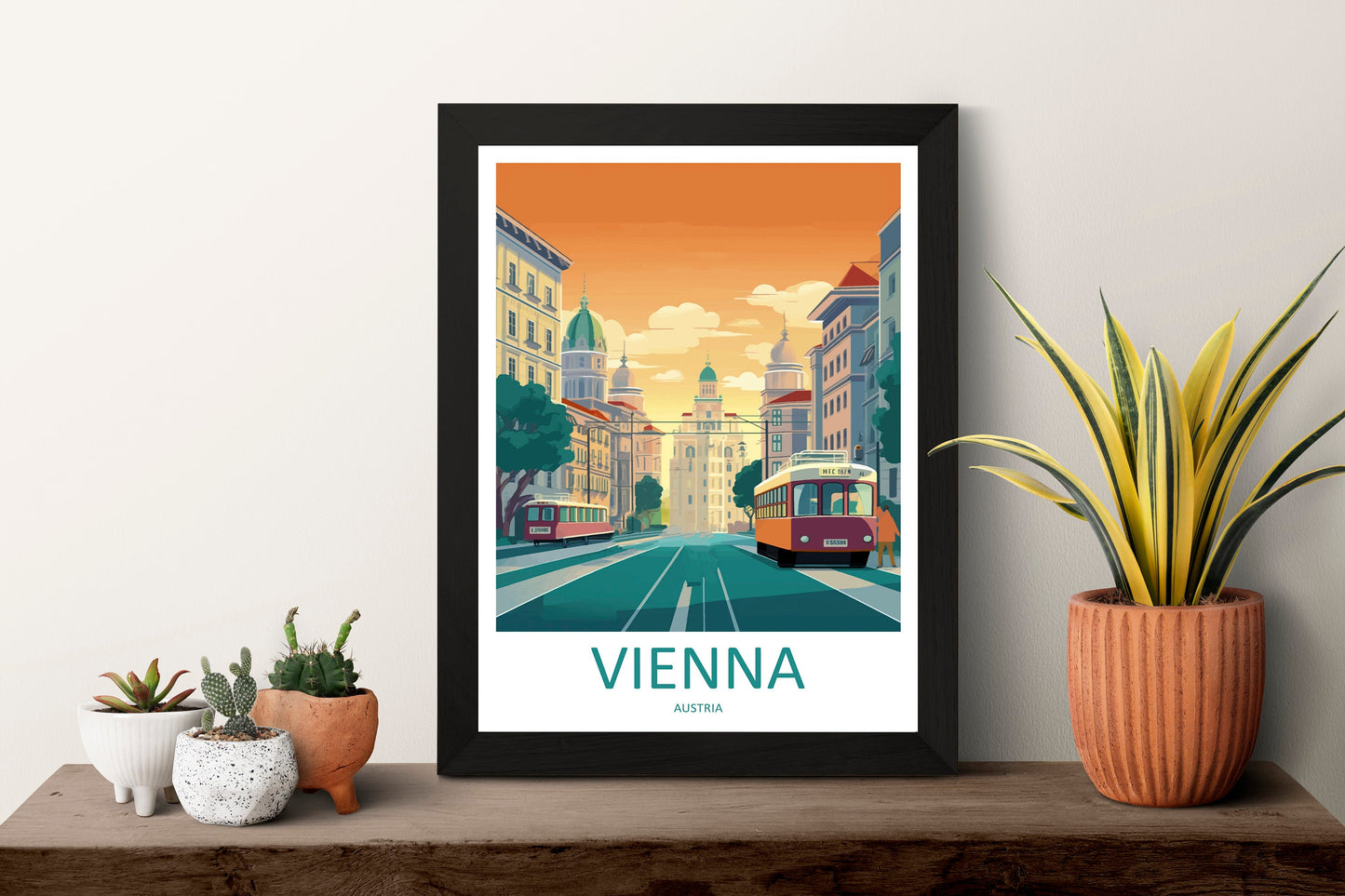 Vienna Travel Print Wall Art Vienna Wall Hanging Home Décor Vienna Gift Art Lovers Austria Art Lover Gift Vienna Travel Poster