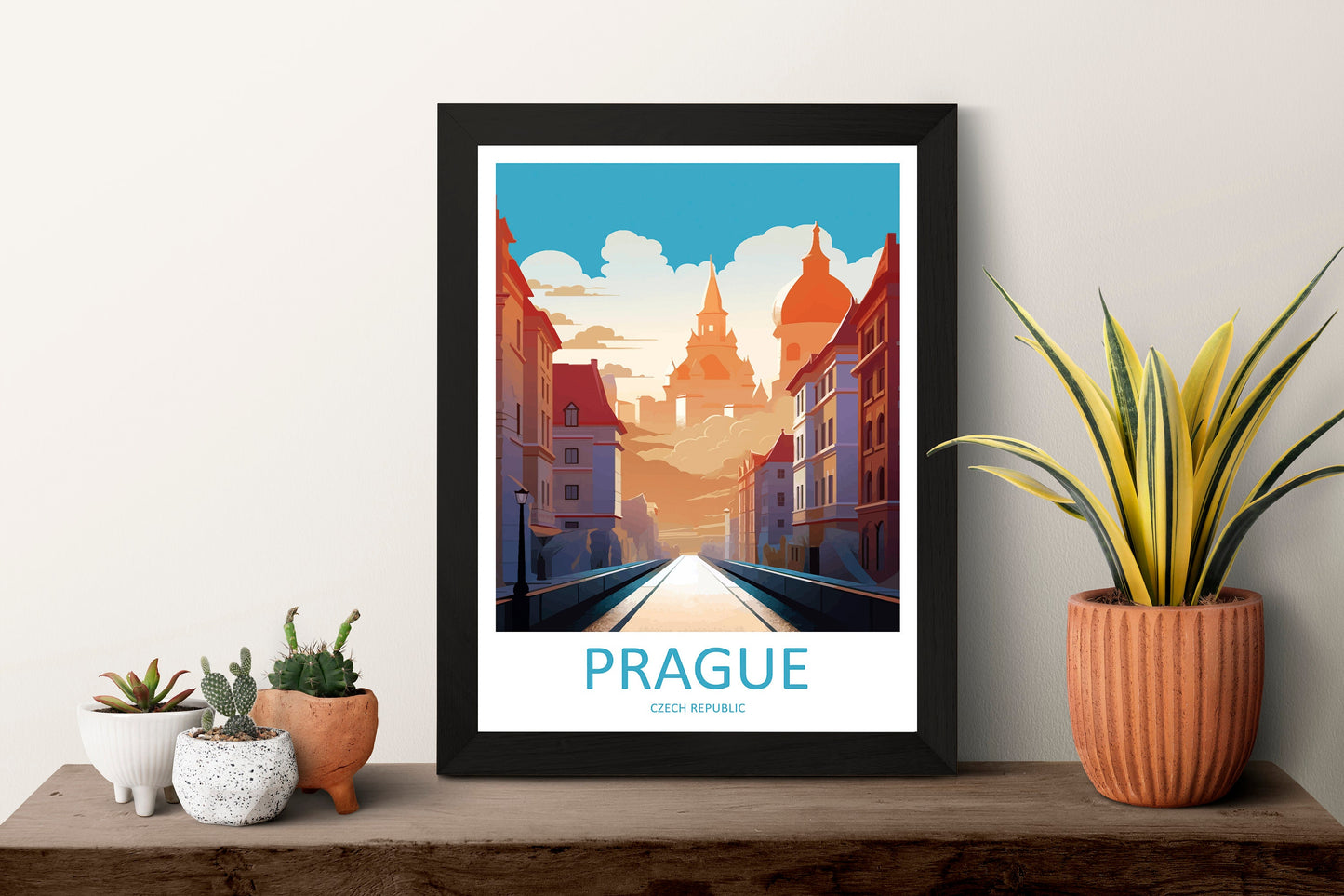 Prague Travel Print Wall Art Prague Wall Hanging Home Décor Prague Gift Art Lovers Czech Republic Art Lover Gift Prague Art Decor