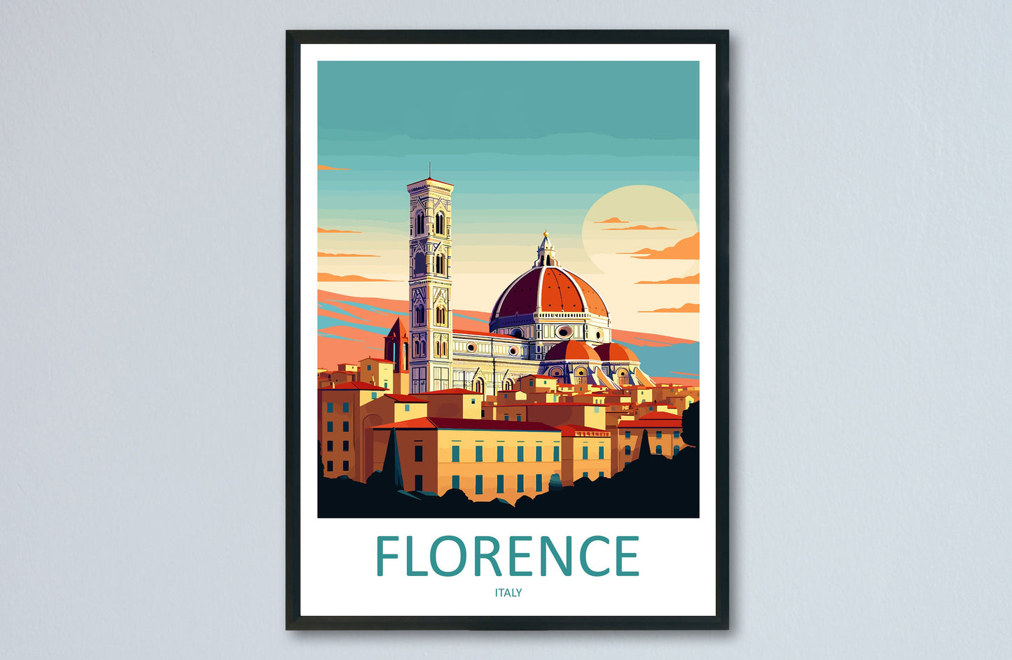 Florence Travel Print Wall Art Florence Italy Wall Hanging Home Decoration Florence Gift Art Lovers Wall Art Print Florence Italy Wall Print