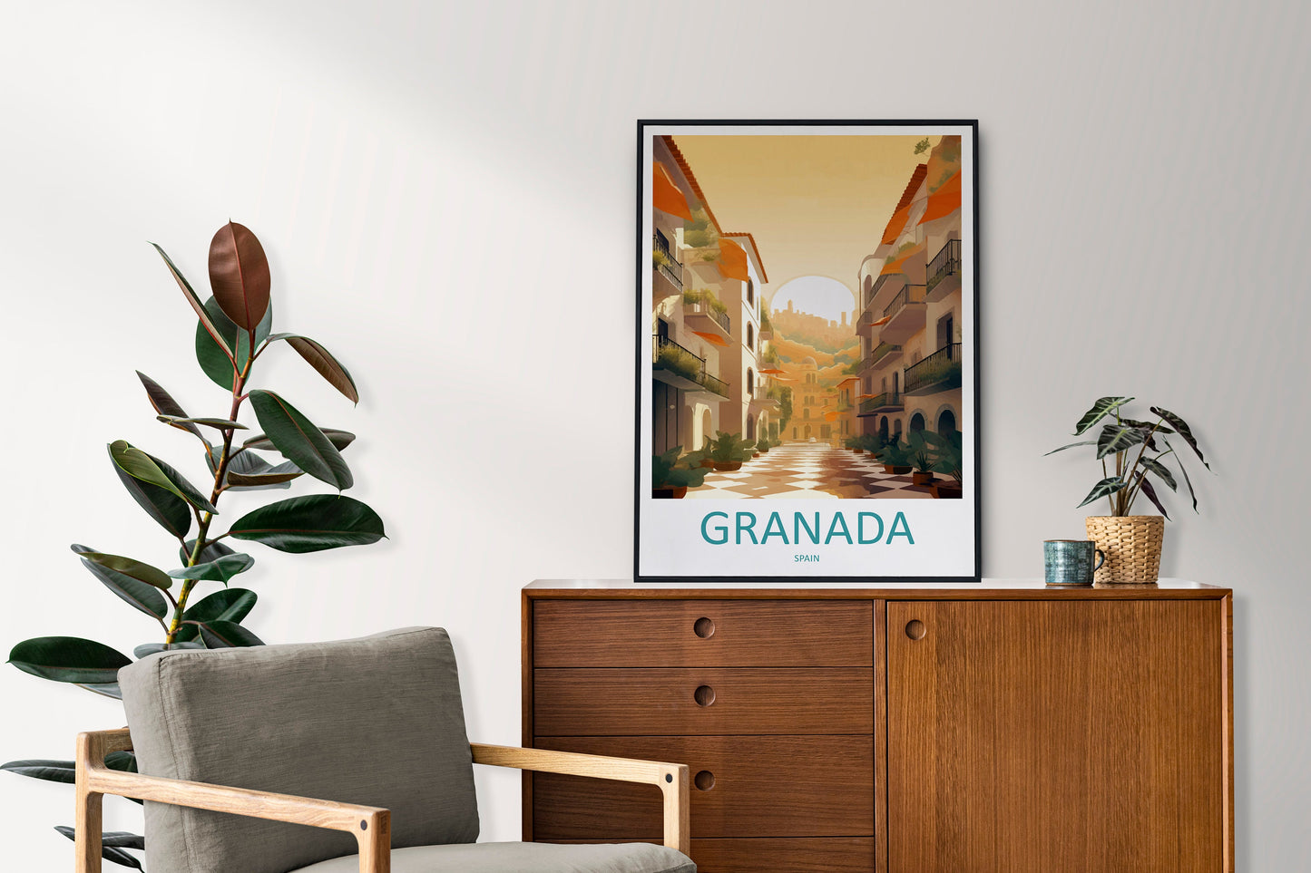 Granada Travel Print Wall Art Granada Wall Hanging Home Décor Granada Gift Art Lovers Spain Art Lover Gift Granada Wall Décor Granada Art