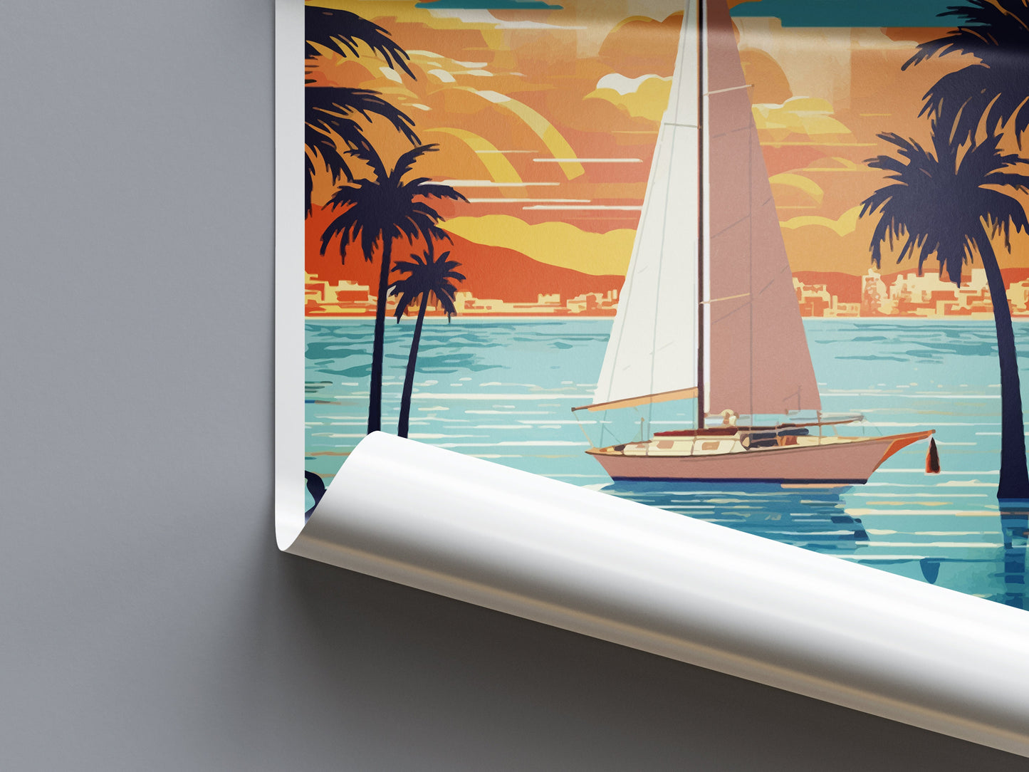 Palma De mallorca Travel Print Wall Art Palma De mallorca Wall Hanging Home Décor Palma De mallorca Gift Art Lovers Spain Art Lover Gift