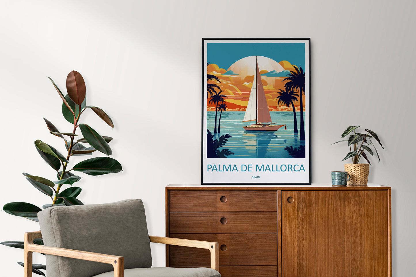 Palma De mallorca Travel Print Wall Art Palma De mallorca Wall Hanging Home Décor Palma De mallorca Gift Art Lovers Spain Art Lover Gift