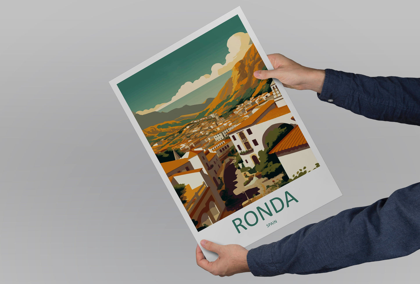 Ronda Travel Print Wall Art Ronda Wall Hanging Home Décor Ronda Gift Art Lovers Spain Art Lover Gift Ronda Print Spain Wall Art