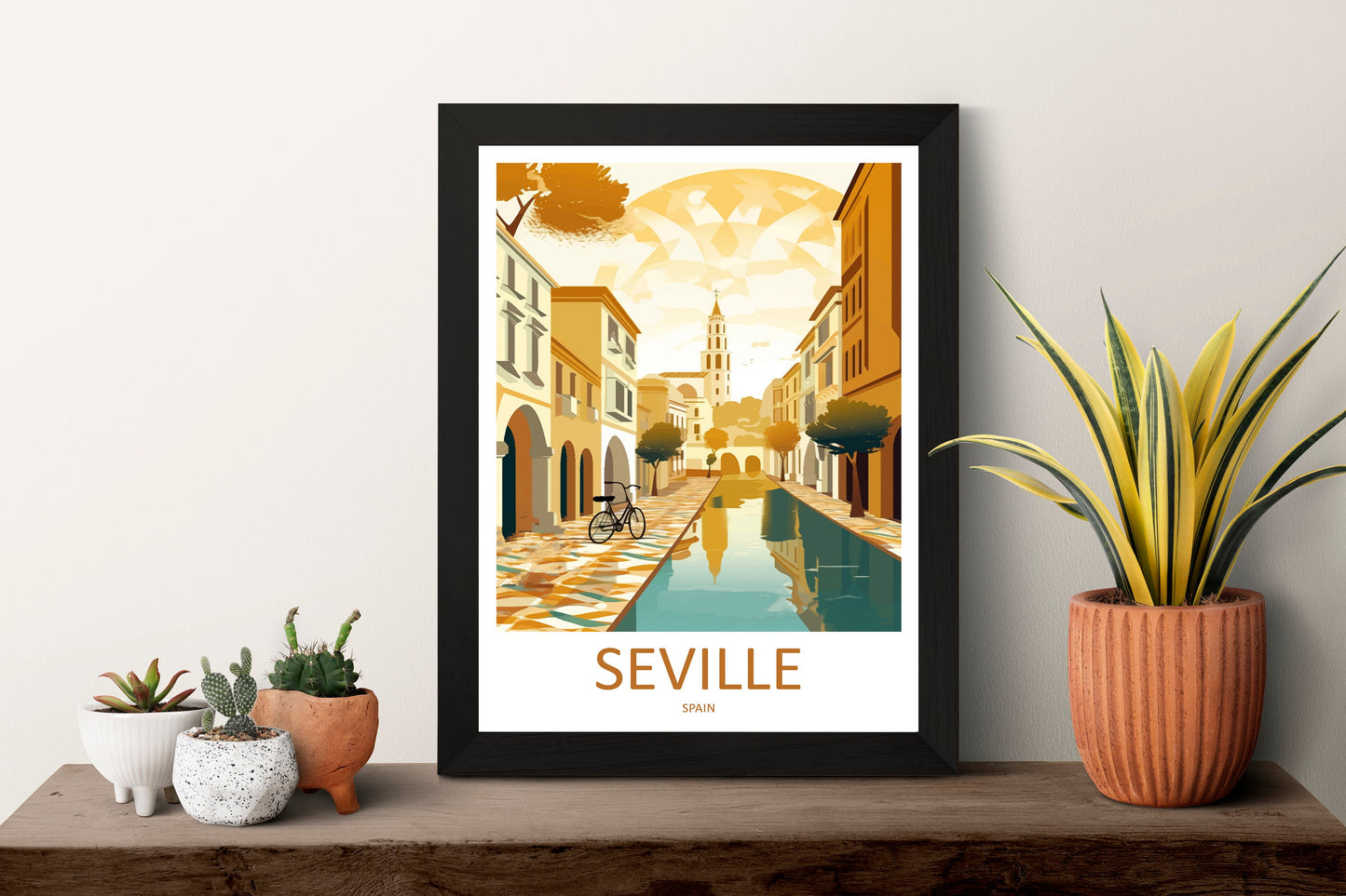 Seville Travel Print Wall Art Seville Wall Hanging Home Décor Seville Gift Art Lovers Spain Art Lover Gift Seville Print Spain Wall Art Deco